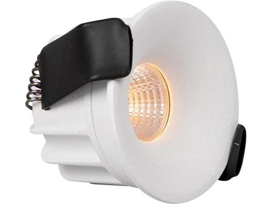 LED-alasvalo Optic Deep XS White Tune, 205lm, Ra>95, 45° hajonta, 4W, IP44. Vaiheen himmennettävä 230V ohjain