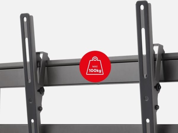 One For All Dynamic Line WM5620, 106,7 cm (42"), 2,54 m (100"), 100 x 100 mm, 600 x 400 mm, -7,5 - 7,5°, Sort
