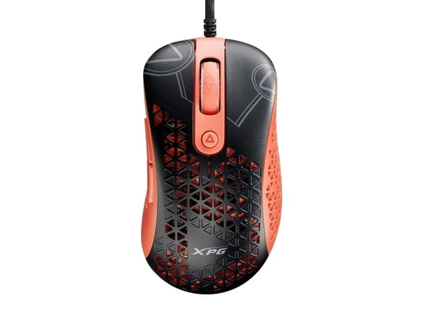 XPG SLINGSHOT MERA EDITION, Høyre hendt, Optisk, USB Type-A, 12000 DPI, 1 ms, Sort, Koral