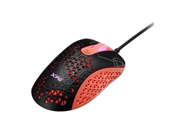 XPG SLINGSHOT, Oikeakätinen, Optinen, USB A-tyyppi, 12000 DPI, 1 ms, Musta, Koralli