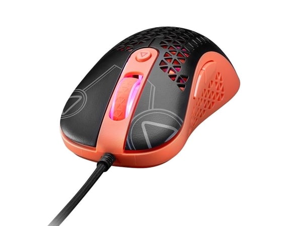 XPG SLINGSHOT, Oikeakätinen, Optinen, USB A-tyyppi, 12000 DPI, 1 ms, Musta, Koralli