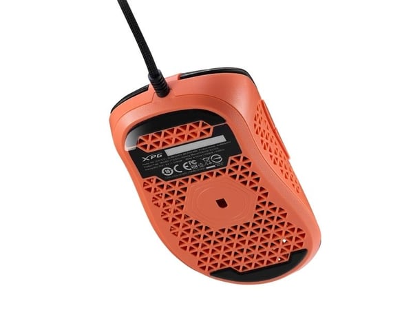 XPG SLINGSHOT, Oikeakätinen, Optinen, USB A-tyyppi, 12000 DPI, 1 ms, Musta, Koralli
