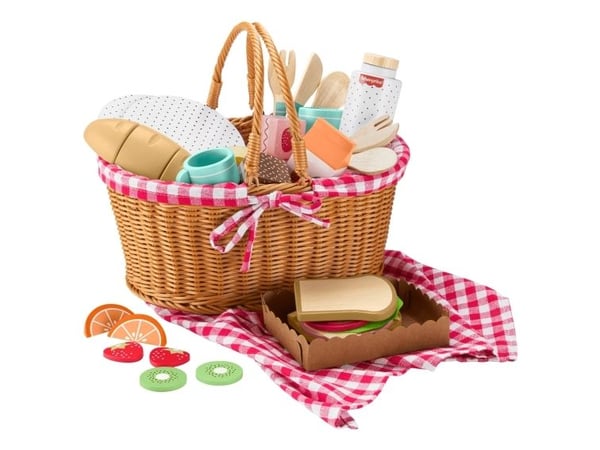 Fisher-Price puinen piknik-korisetti, 3 vuotta