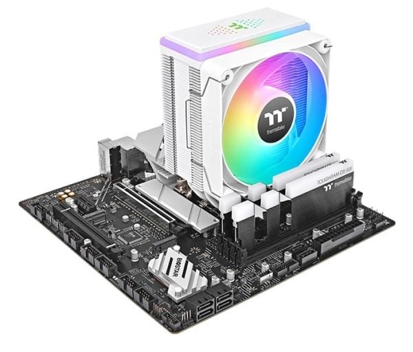 Thermaltake ASTRIA 400 ARGB, Luftkjøler, 12 cm, 500 RPM, 1800 RPM, Hvit