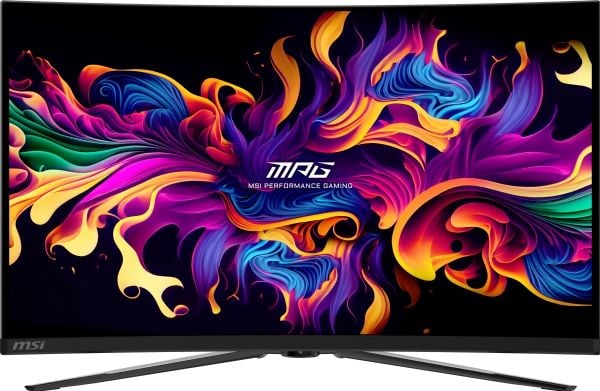 MSI MPG 321CURX QD-OLED, 80 cm (31.5"), 3840 x 2160 piksler, 4K Ultra HD, QD-OLED, 0,05 ms, Svart