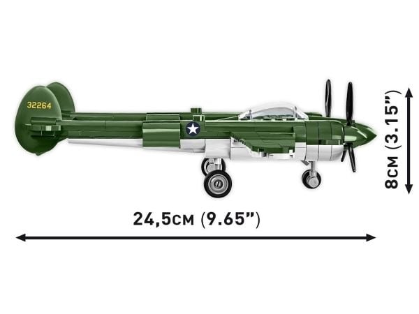 COBI Lockheed P-38 Lightning, Byggeklosser, 7 år, 332 stykker