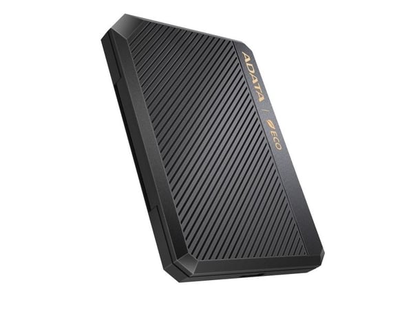ADATA EC600-BCBK, HDD/SSD-kabinett, 2.5", SATA, USB-tilkobling, Sort