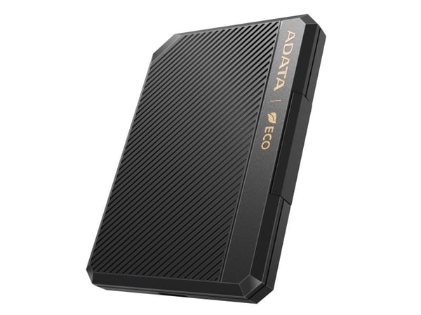 ADATA EC600-BCBK, HDD/SSD-kabinett, 2.5", SATA, USB-tilkobling, Sort