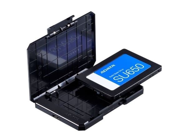 ADATA EC600-BCBK, HDD/SSD-kabinett, 2.5", SATA, USB-tilkobling, Sort
