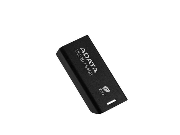 ADATA UC320, 64 Gt, USB Type-A, 3.2 Gen 1 (3.1 Gen 1), ilman kantta, 6,5 g, musta