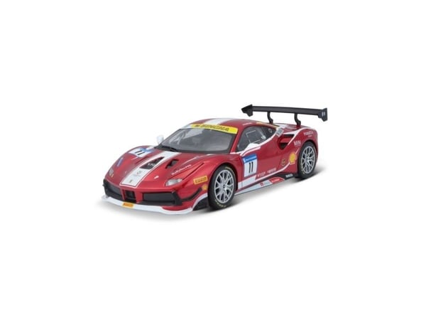 BBURAGO Ferrari 488 Challenge, Sportsbilmodell, Ferdigmontert, 1:24, Ferrari 488 Challenge, Alle kjønn, Metall, Plast