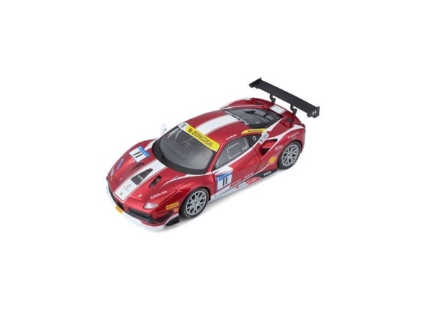 BBURAGO Ferrari 488 Challenge, Sportsbilmodell, Ferdigmontert, 1:24, Ferrari 488 Challenge, Alle kjønn, Metall, Plast