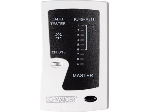 Schwaiger NWM1 531, RJ-11, RJ-45, Sort, Hvit, 9 V, 105 mm, 29 mm, 100 mm
