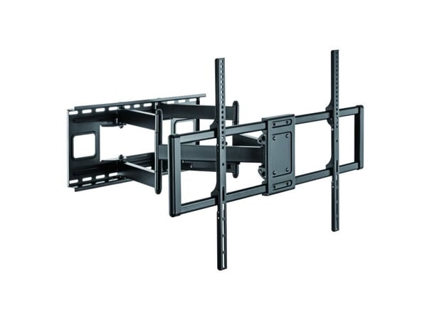 TECHly - Monteringssett (veggbrakett) - for buet / flatt panel - slank - stål - svart - skjermstørrelse: 60"-120"