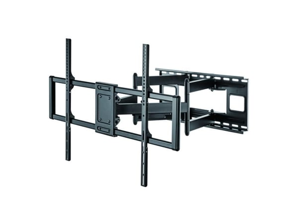 TECHly - Monteringssett (veggbrakett) - for buet / flatt panel - slank - stål - svart - skjermstørrelse: 60"-120"