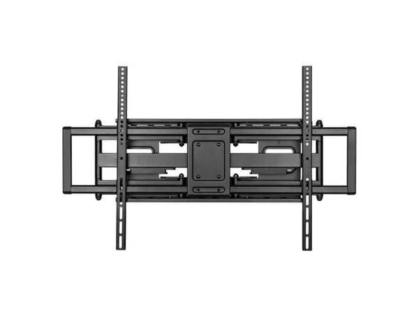 TECHly - Monteringssett (veggbrakett) - for buet / flatt panel - slank - stål - svart - skjermstørrelse: 60"-120"