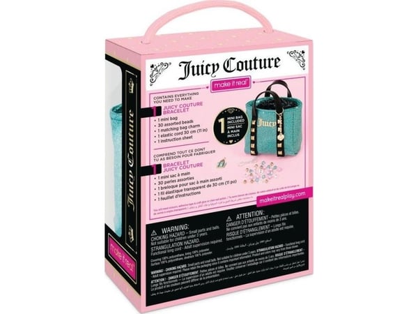 MAKE IT REAL Juicy Couture mini-håndveske og armbånd MAKE IT REAL Juicy Couture mini-håndveske og armbånd