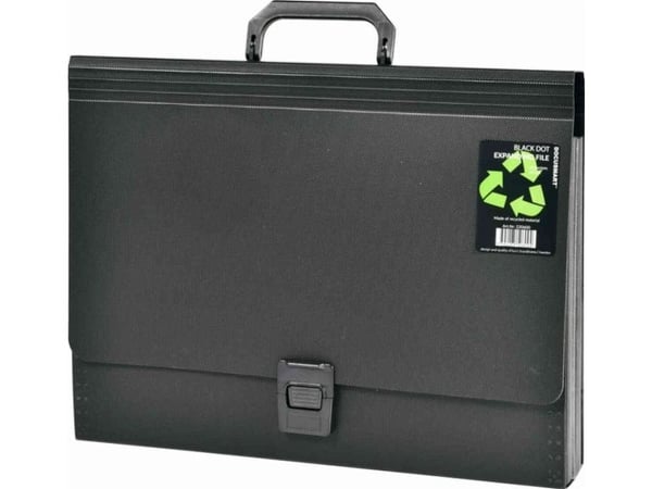 Docusmart Hemarkiv A4 svart PP - med 24 fickor