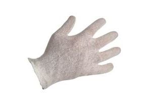 Handske Strikket Standard 27cm 200g Bomuld/Poly 200g Herrestørrelse med sømme,100 pk x 12 par/krt