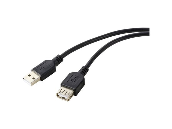 Renkforce RF-5771510 USB Kabel 0,5 m USB 2.0 USB A Schwarz (RF-5771510)