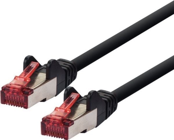 LOGON TCR66SS200BL, 20 m, Cat6, SF/UTP (S-FTP), RJ-45, RJ-45, Sort
