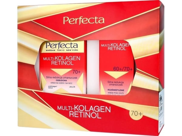 Perfectaset multikolagen retinol-krem 70 for dag og natt 50 ml + øyekrem 6070 15 ml