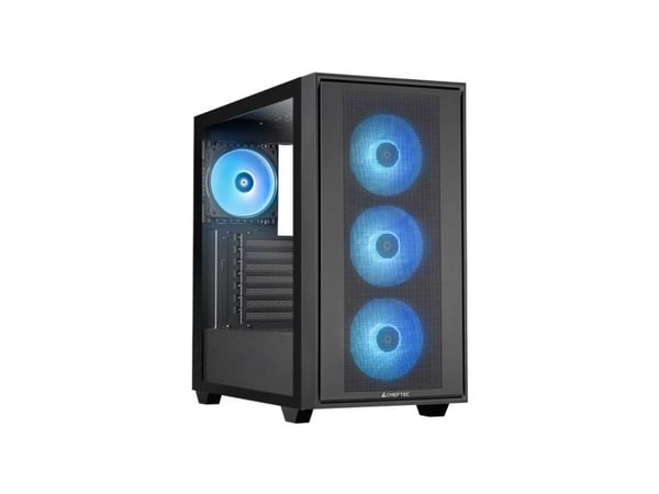 Chieftec GS-03B-OP, Midi Tower, PC, musta, ATX, EATX, mikro-ATX, Mini-ITX, peli, Multi
