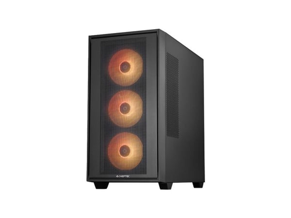 Chieftec GS-03B-OP, Midi Tower, PC, musta, ATX, EATX, mikro-ATX, Mini-ITX, peli, Multi