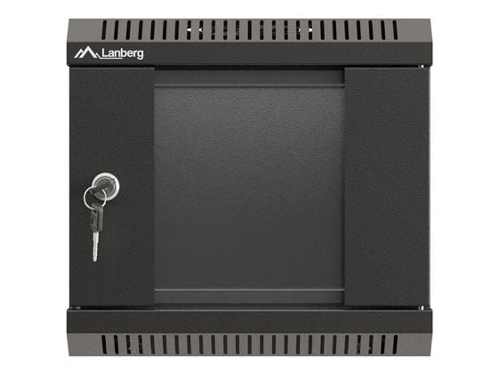 Lanberg - Rack skap - veggmonterbar - svart, RAL 9004 - 4U - 10"