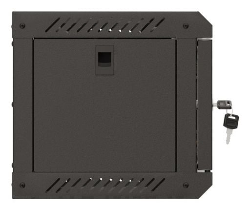 Lanberg - Rack skap - veggmonterbar - svart, RAL 9004 - 4U - 10"