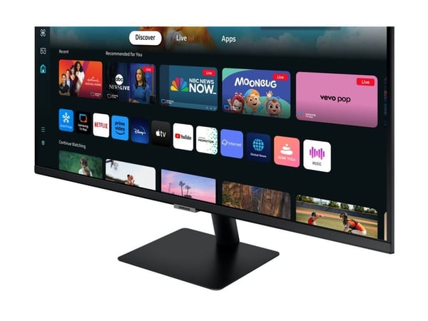 Samsung S27DM500EU - M50D Series - LED-skjerm - Smart - 27" - 1920 x 1080 Full HD (1080p) @ 60 Hz - VA - 250 cd/m² - 3000:1 - HDR10 - 4 ms - 2xHDMI...