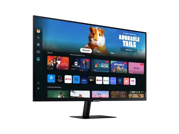 Samsung S27DM500EU - M50D Series - LED-skjerm - Smart - 27" - 1920 x 1080 Full HD (1080p) @ 60 Hz - VA - 250 cd/m² - 3000:1 - HDR10 - 4 ms - 2xHDMI...