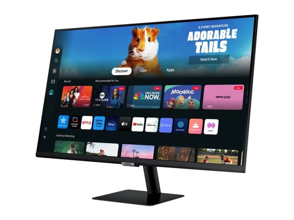 Samsung S27DM500EU - M50D Series - LED-skjerm - Smart - 27" - 1920 x 1080 Full HD (1080p) @ 60 Hz - VA - 250 cd/m² - 3000:1 - HDR10 - 4 ms - 2xHDMI...
