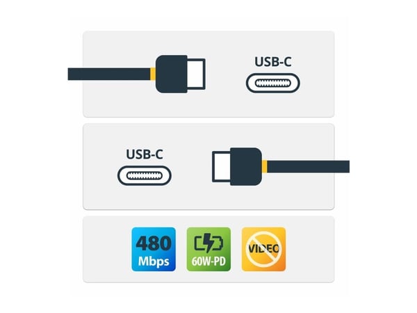 13FT USB-C CABLE CHARGER CORD 60W POWER DELIVERY M/M TYPE-C