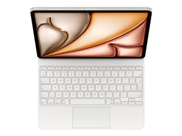 Apple Magic Keyboard - Tastatur og folioveske - med styrepute - Apple Smart connector - QWERTY - Internasjonal engelsk / kanadisk fransk - hvit - f...