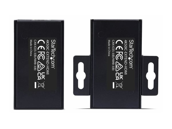 Startech HDMI Extender Over CAT5e/6 Kit, 4K 60Hz, Up to 200ft (60m) - Video/lyd-forlenger - HDMI - over CAT 5/5e/6 - opp til 60 km
