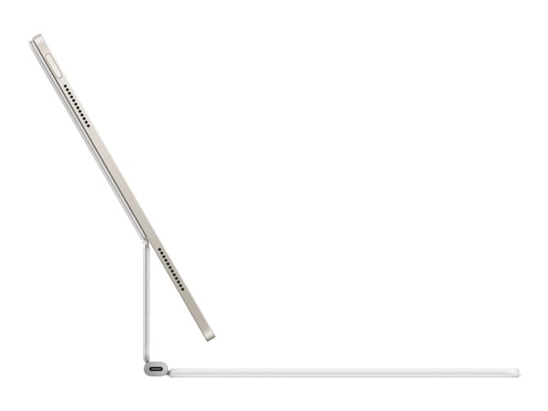 Apple Magic Keyboard - Tastatur og folioveske - med styrepute - Apple Smart connector - QWERTY - Internasjonal engelsk / kanadisk fransk - hvit - f...