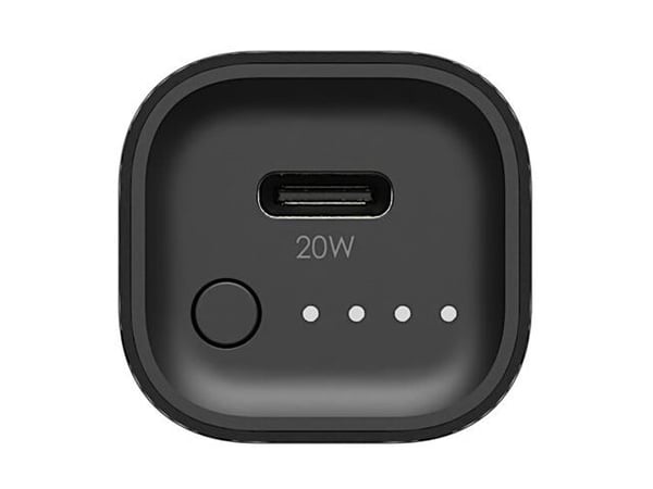 mophie powerstation mini - Strømbank - 5000 mAh - 20 watt - PD (USB-C) - på kabel: USB-C - svart