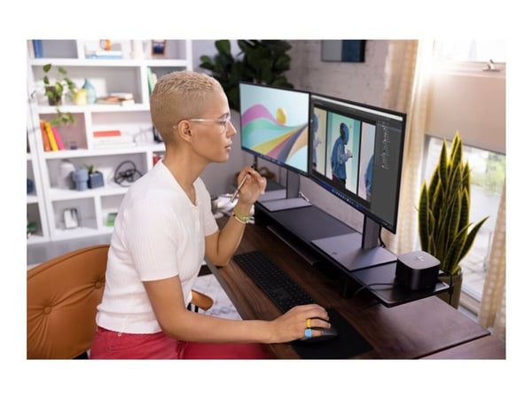 HP Dual Mode 975 - Tastatur - bakbelysning - trådløs - Bluetooth - Dansk
