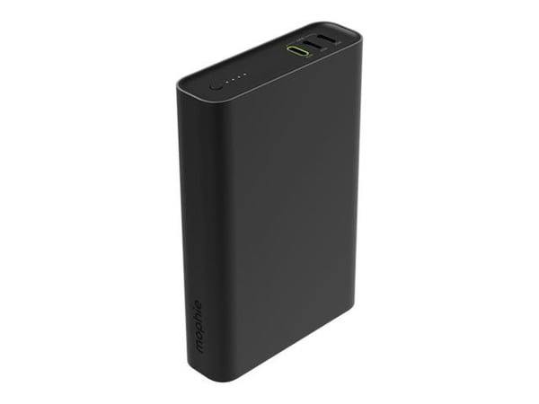 mophie powerstation pro - Strømbank - 20000 mAh - 30 watt - PD - 3 utgangskontakter (USB-C) - svart