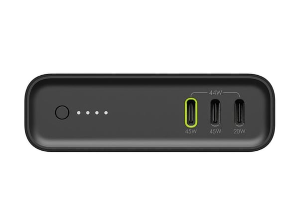 mophie powerstation pro - Strømbank - 20000 mAh - 30 watt - PD - 3 utgangskontakter (USB-C) - svart