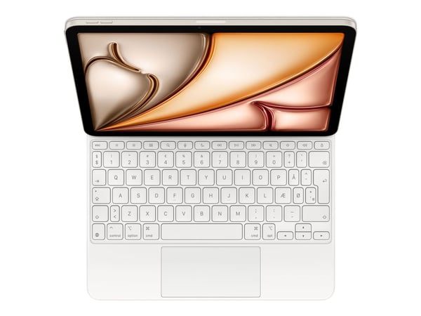 Apple Magic Keyboard - Tastatur og folioveske - med styrepute - Apple Smart connector - QWERTY - Dansk - hvit - for 10.9-inch iPad Air (4. generasj...