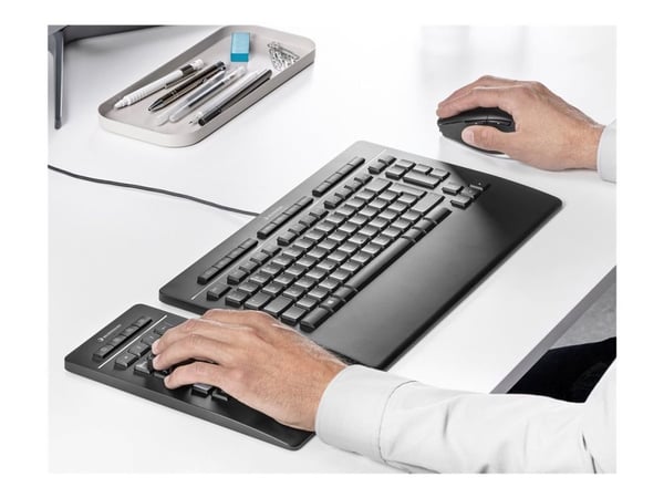 3Dconnexion Keyboard Pro with Numpad - Tangentbord och numerisk knappsats - USB - QWERTY - USA, internationellt