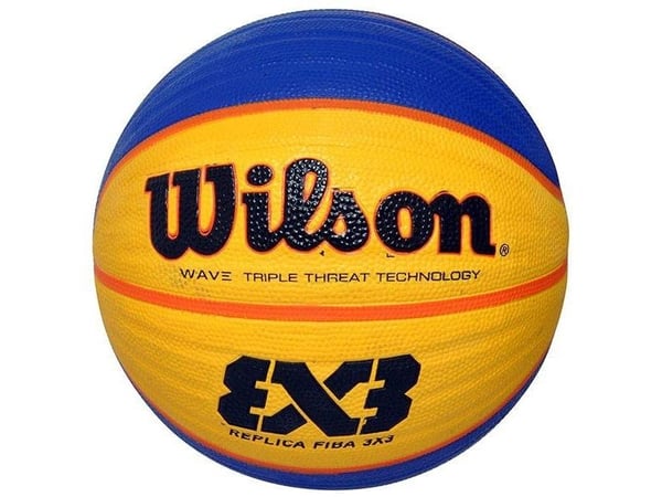 Wilson FIBA 3X3 Replica Basketball Ball WTB1033XB blå-gul (08083)