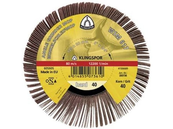 KLINGSPOR YMPÄRISTÖLEHTI 125mm WSM617 gr. 40