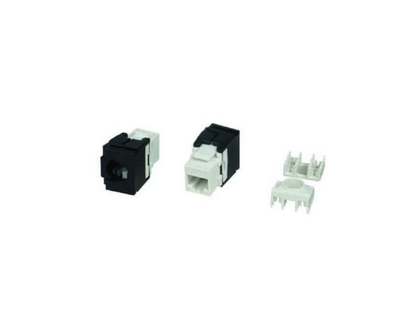 LOGON LKS310, Tasainen, Valkoinen, RJ-45, RJ-45, Naaras, Cat5e