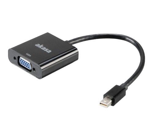 Akasa AK-CBDP07-20BK, DVI-utgang, DisplayPort-utgang, 1, VGA (D-Sub)-utgang, 1920 x 1200 piksler