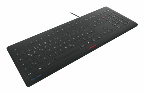 CHERRY STREAM KEYBOARD - Tastatur - USB - Fransk - tastsvitsj: CHERRY SX - svart