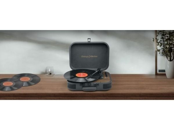Muse MT-207 DGB, Automatisk, Sort, Grå, Tre, 33,45,78 RPM, Rotasjon, 10 W, AC