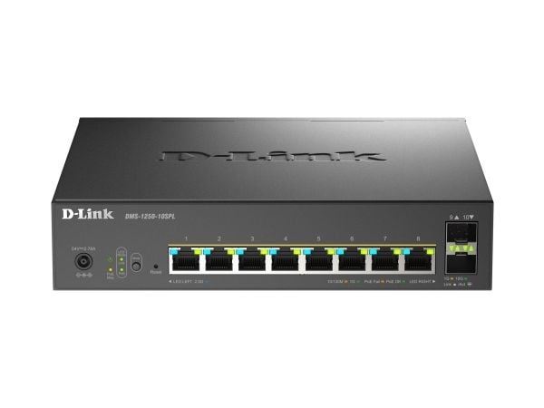 D-Link 10-Port Multi-Gigabit Smart Managed PoE, Hallittu